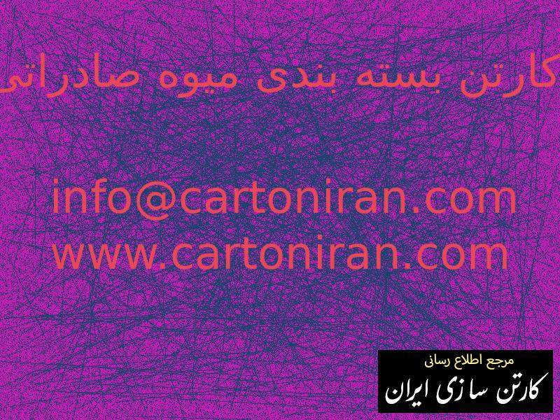 کارتن بسته بندی میوه صادراتی